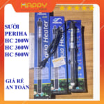 Sưởi Bể Cá PERIHA HC 200W, 300W, 500w, An Toàn Khi Sử Dụng, Tự Ngắt Điện, Giá Rẻ